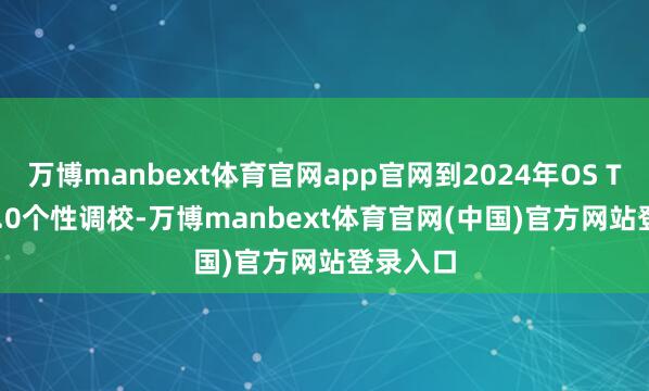 万博manbext体育官网app官网到2024年OS Turbo 3.0个性调校-万博manbext体育官网(中国)官方网站登录入口