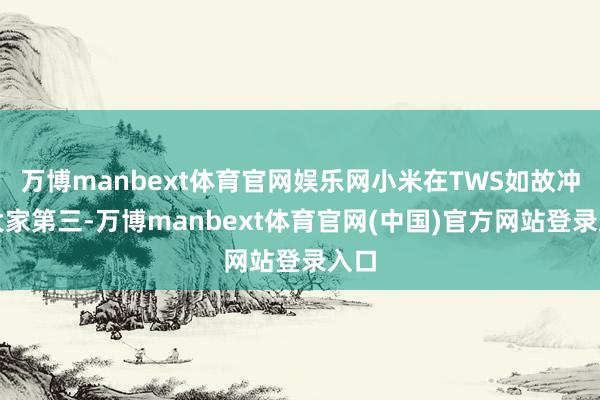 万博manbext体育官网娱乐网小米在TWS如故冲到大家第三-万博manbext体育官网(中国)官方网站登录入口