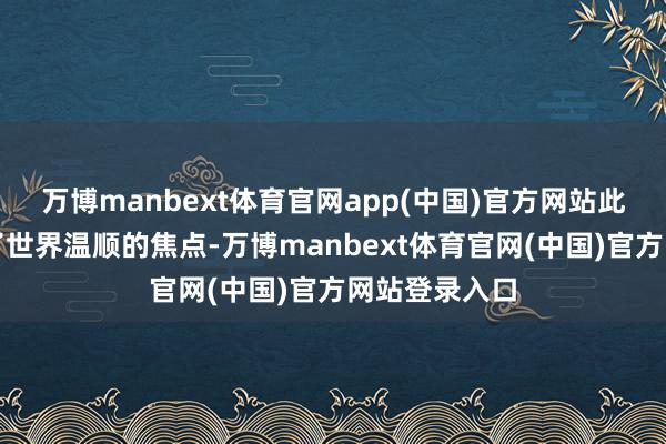 万博manbext体育官网app(中国)官方网站此次投票却成了世界温顺的焦点-万博manbext体育官网(中国)官方网站登录入口